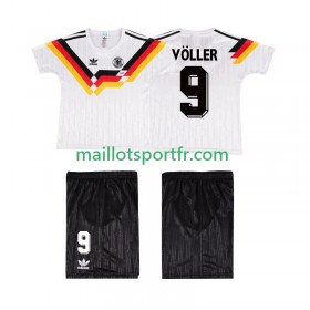 Maillot de Foot Allemagne VOLLER 9 Retro Enfant Domicile 1990
